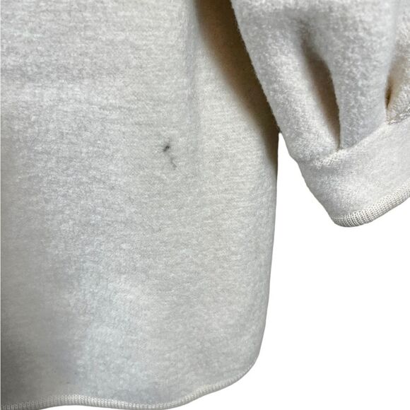 Vintage J. Kaufmann Wool Jacket Coatigan Ribbed Knit Trim Long Cream - Picture 10 of 14